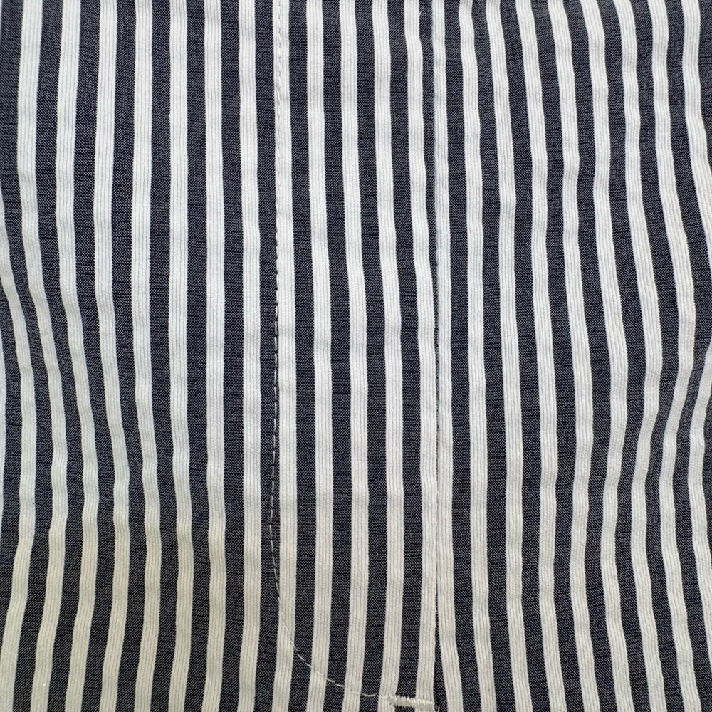 Jones New York Navy and White Striped Garment - Picture 3 of 6